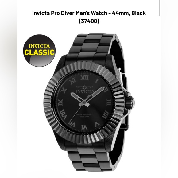 Invicta Pro Diver Men's Watch - 44mm, Black
(37408) - Picture 1 of 7